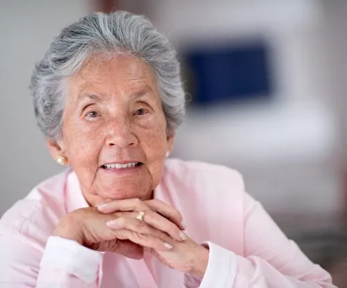 smiling older woman