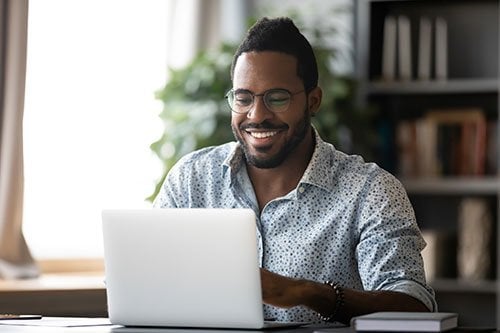 man on laptop
