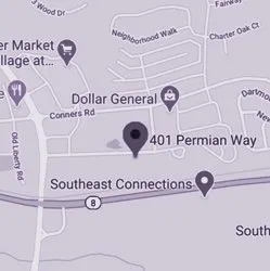 Google map showing Villa Rica office location